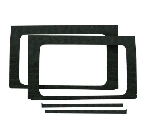 DEI 18-23 Jeep Wrangler JL 4-Door Boom Mat Rear Side Window Trim - 4 Piece - Black