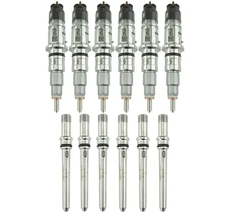 Industrial Injection 07.5-12 Cummins 6.7L Reman Stock Injector Pack w/ Connecting Tubes - Set of 6