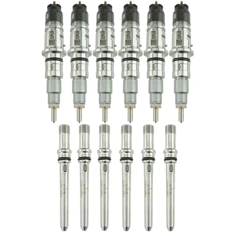 Industrial Injection 07.5-12 Cummins 6.7L Reman Stock Injector Pack w/ Connecting Tubes - Set of 6