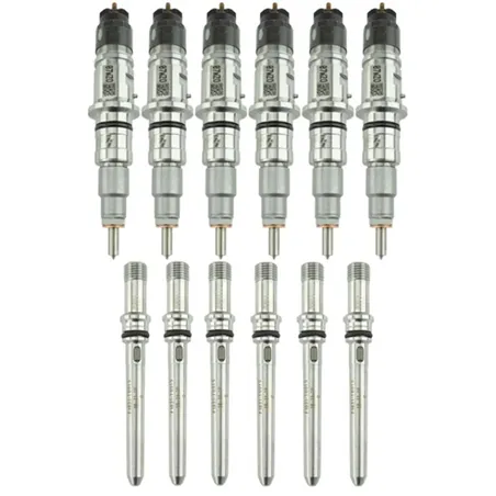 Industrial Injection 07.5-12 Cummins 6.7L Reman Stock Injector Pack w/ Connecting Tubes - Set of 6