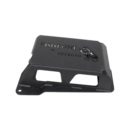 Fishbone Offroad 12-17 Jeep Wrangler JK Steel EVAP Canister Skid Plates - Black Textured Powdercoat