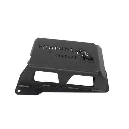 Fishbone Offroad 12-17 Jeep Wrangler JK Steel EVAP Canister Skid Plates - Black Textured Powdercoat