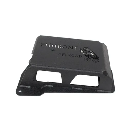 Fishbone Offroad 12-17 Jeep Wrangler JK Steel EVAP Canister Skid Plates - Black Textured Powdercoat