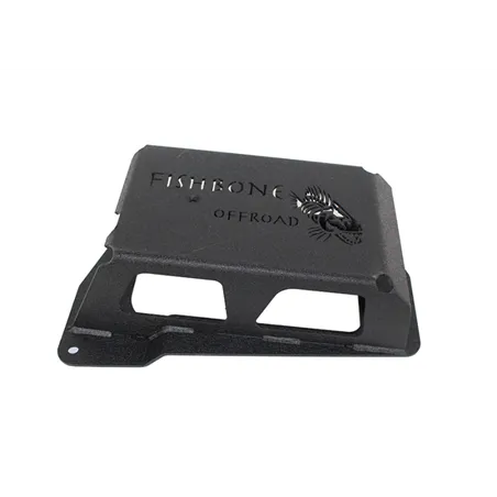 Fishbone Offroad 12-17 Jeep Wrangler JK Steel EVAP Canister Skid Plates - Black Textured Powdercoat