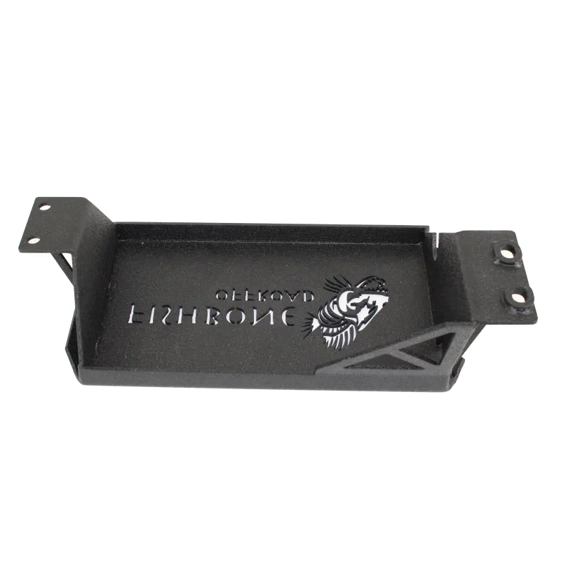 Fishbone Offroad 07-11 Jeep Wrangler JK Steel EVAP Canister Skid Plates - Black Textured Powdercoat