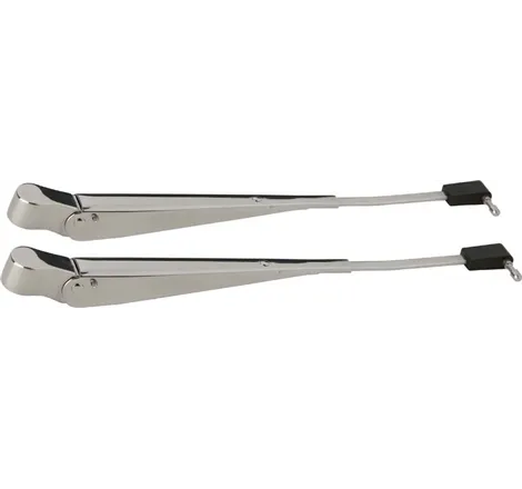 Kentrol 87-95 Jeep Wrangler YJ Windshield Wiper Arms Pair - Polished Silver