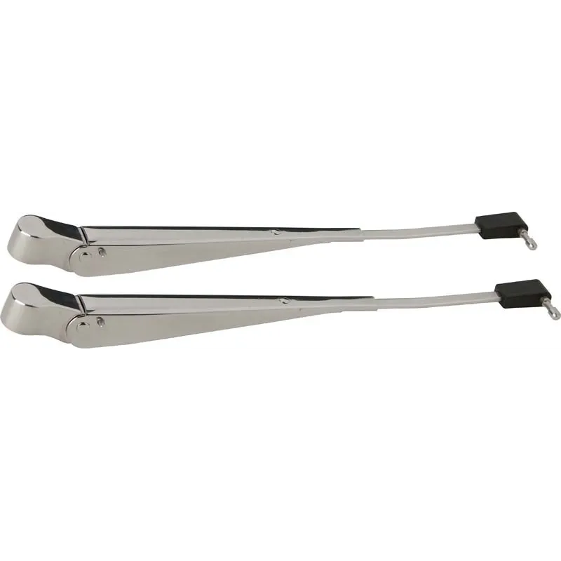 Kentrol 87-95 Jeep Wrangler YJ Windshield Wiper Arms Pair - Polished Silver