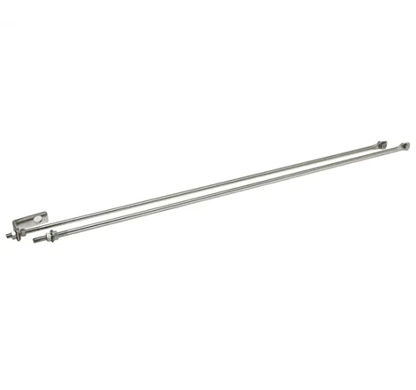 Kentrol 72-86 Jeep CJ Strut Rod Kit - Polished Silver