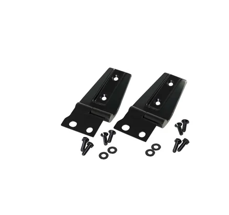 Kentrol 07-18 Jeep Wrangler JK Hood Hinge Pair - Powdercoat Black