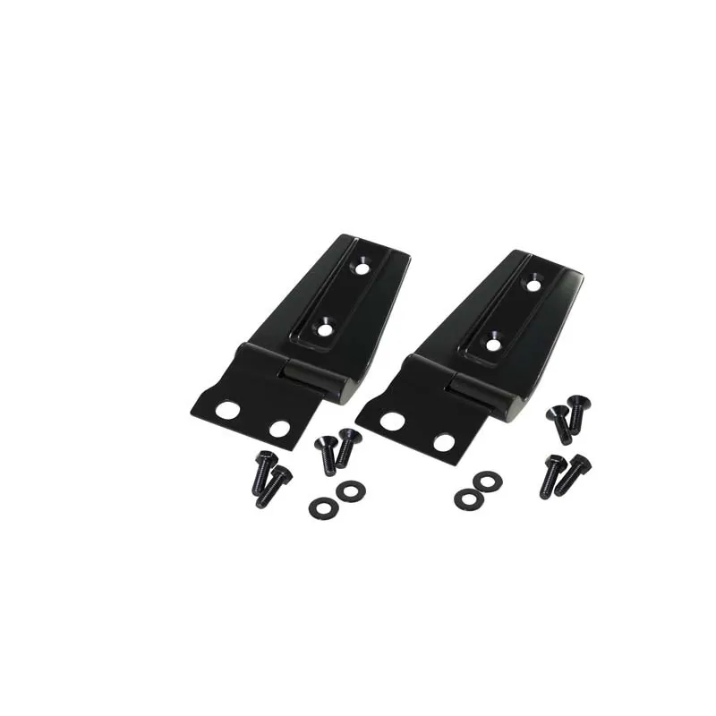 Kentrol 07-18 Jeep Wrangler JK Hood Hinge Pair - Powdercoat Black