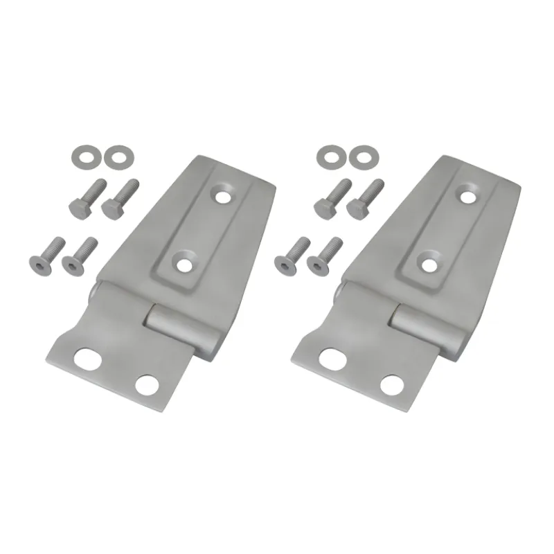 Kentrol 07-18 Jeep Wrangler JK Hood Hinge Pair Bare Grey