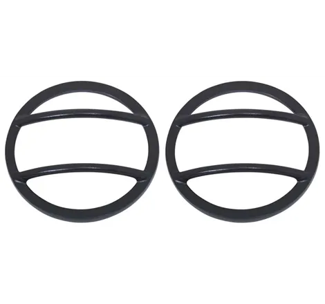 Kentrol 07-18 Jeep Wrangler JK Fog Light Cover Pair - Textured Black