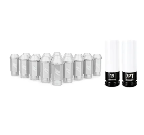 Mishimoto Aluminum Locking Lug Nuts 1/2 X 20 23pc Set Silver