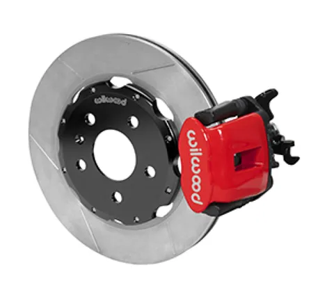 Wilwood 03-08 Audi A4 Caliper-Combination Parking Brake Rear 12.19 Rotor - Red