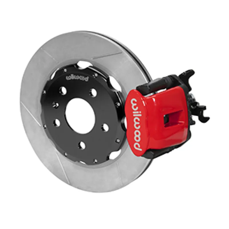 Wilwood 03-08 Audi A4 Caliper-Combination Parking Brake Rear 12.19 Rotor - Red