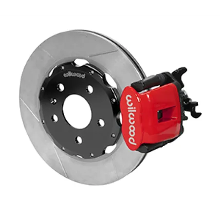 Wilwood 03-08 Audi A4 Caliper-Combination Parking Brake Rear 12.19 Rotor - Red