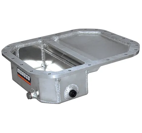 Moroso Mazda 13B Rotary (w/Front Sump) Drag Race Baffled Wet Sump 6.25qt 4in Aluminum Oil Pan