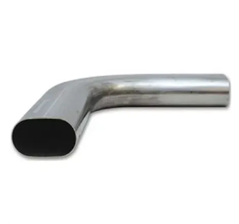 Granatelli 3in Oval Stainless Steel Horizontal 90 Deg Bend 4.5in Bend Radius Tubing