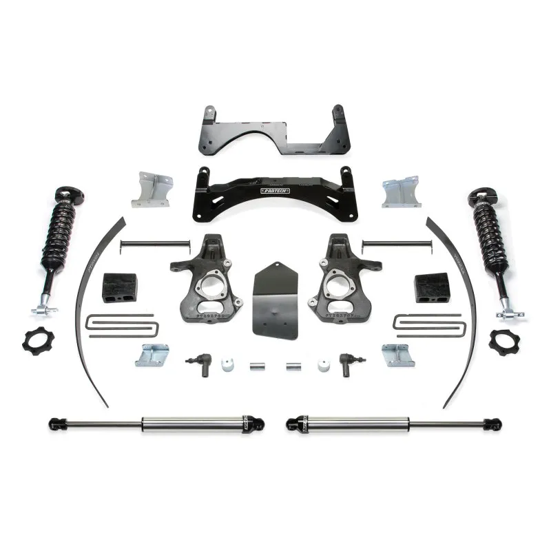 Fabtech 14-18 GM C/K1500 P/U w/oE Alm Or Stmp Stl UCA 6in Basic Sys w/Dl 2.5 & 2.25