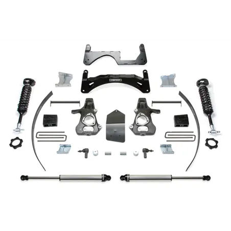 Fabtech 14-18 GM C/K1500 P/U w/oE Alm Or Stmp Stl UCA 6in Basic Sys w/Dl 2.5 & 2.25