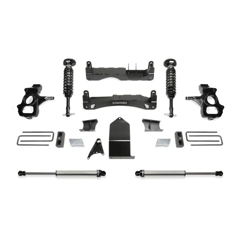 Fabtech 14-18 GM C/K1500 P/U w/oE Alm Or Stmp Stl UCA 4in Perf Sys w/Dl 2.5 & 2.25