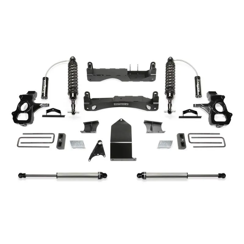 Fabtech 14-18 GM C/K1500 P/U w/oE Alm Or Stmp Stl UCA 4in Perf Sys w/Dl 2.5 & 2.25