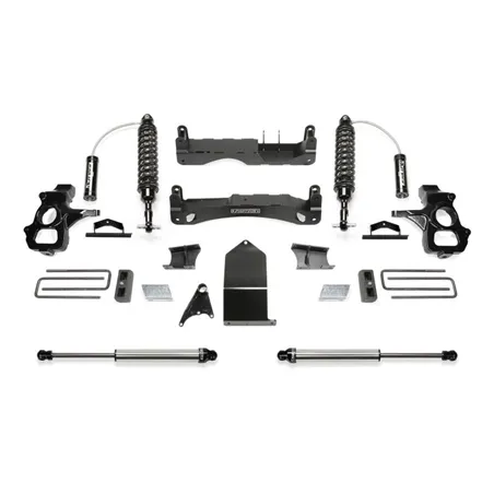 Fabtech 14-18 GM C/K1500 P/U w/oE Alm Or Stmp Stl UCA 4in Perf Sys w/Dl 2.5 & 2.25