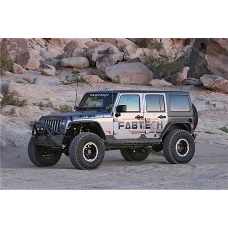 Fabtech 07-18 Jeep JK 4-Door 3in Crawler C/O w/Dlss 2.5 C/O Resi & Rr Dlss