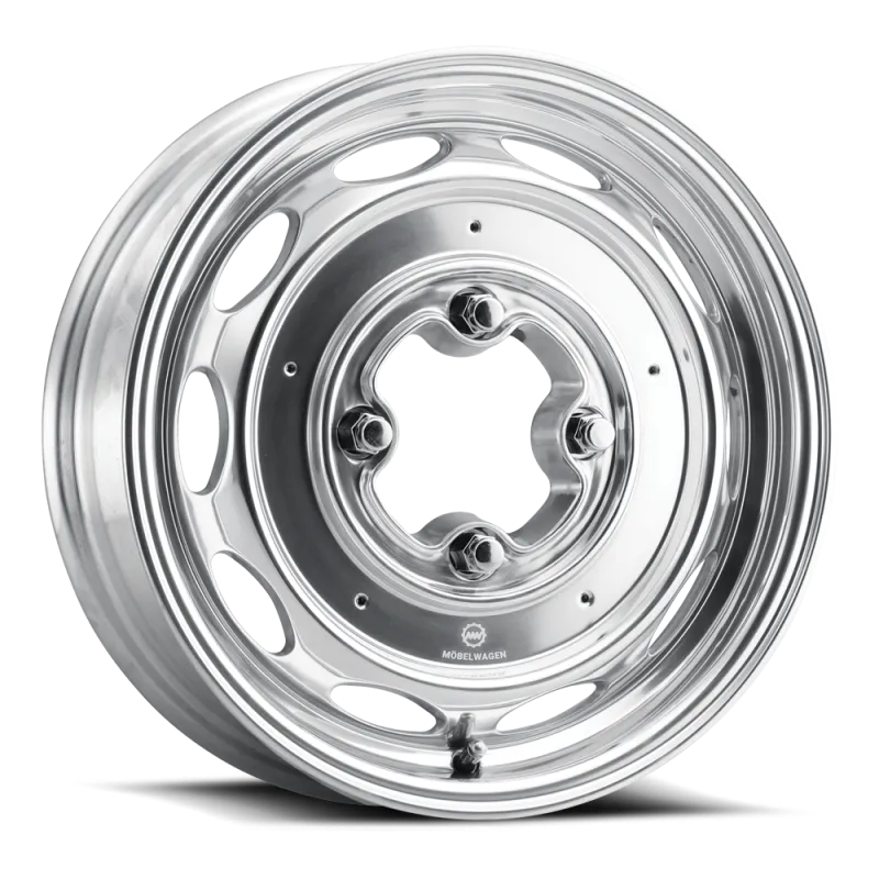 Mobelwagen MW-430P Interceptor 15x5.5in / 4x130 BP / 20mm Offset / 85.85mm Bore - Polished Wheel