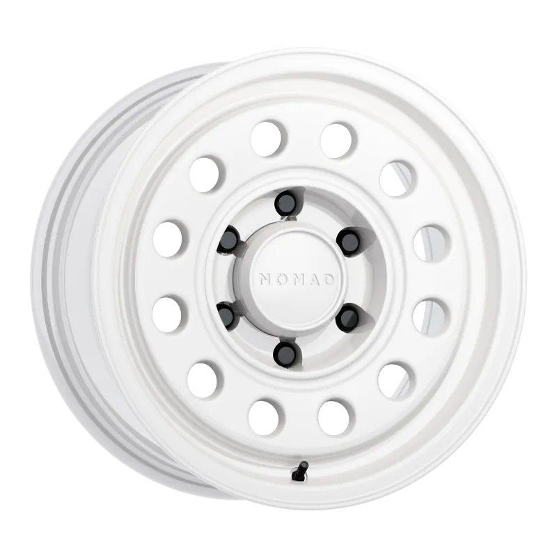 Nomad N501SA Convoy 15x7in / 6x139.7 BP / -10mm Offset / 107.95mm Bore - Gloss White Wheel