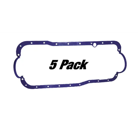 Moroso Ford 351W Late Model Oil Pan Gasket - One Piece - Reinforced Steel (5 Pack)