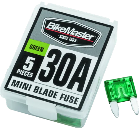 BikeMaster 5Piece 30A Replacement Mini Blade Fuse