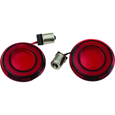 Kuryakyn Tracer L.E.D. Front Turn Signal Insert Red Light Red Lens 1156