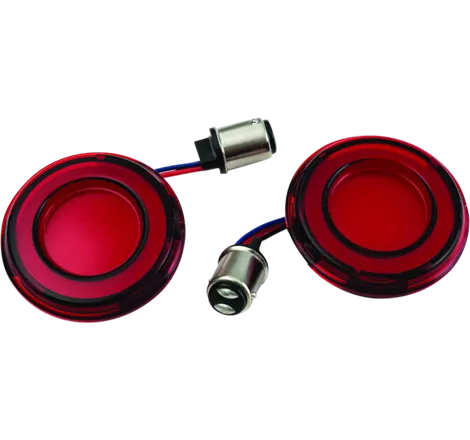 Kuryakyn Tracer L.E.D. Rear Turn Signal Insert Red Light Red Lens 1157