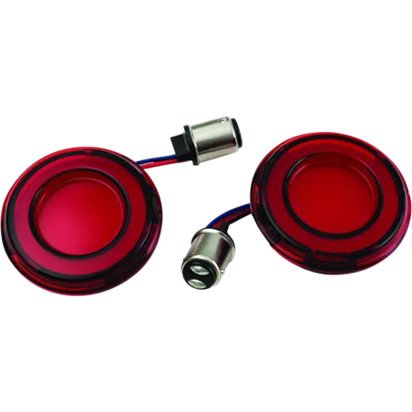 Kuryakyn Tracer L.E.D. Rear Turn Signal Insert Red Light Red Lens 1157