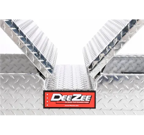 Deezee Universal Tool Box - Red Crossover - Double BT Alum Mid Size