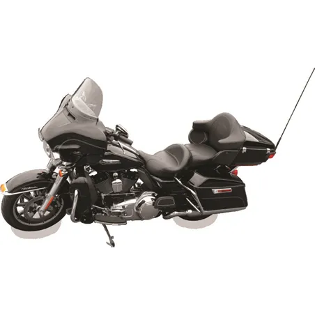 Mustang 08-21 Harley Electra Glide,Rd Glide,Rd King,Str Glide Touring Summit 1PC Seat - Black