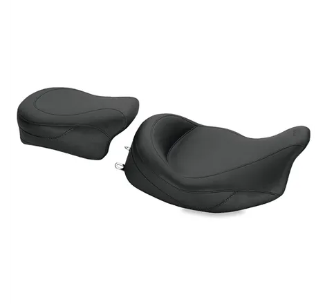 Mustang 08-21 Harley Electra Glide Std,Rd Glide,Rd King,Str Glide Super Touring Solo Seat - Black