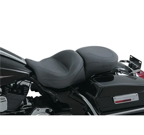 Mustang 08-21 Harley Electra Glide Std, Rd Glide, Rd King, Street Glide Touring 1PC Seat - Black