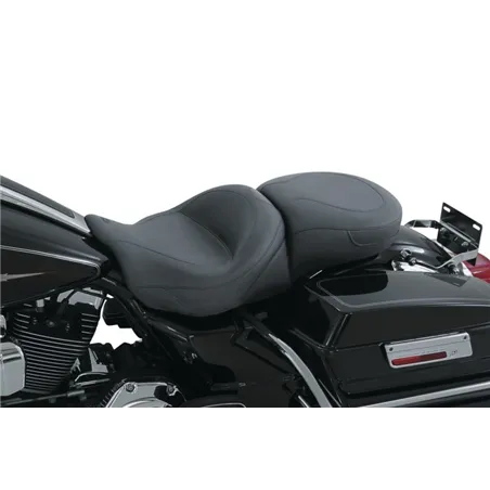 Mustang 08-21 Harley Electra Glide Std, Rd Glide, Rd King, Street Glide Touring 1PC Seat - Black