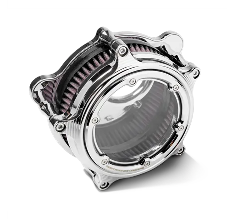 Performance Machine  Vision Air Cleaner W/Bezel - Chrome