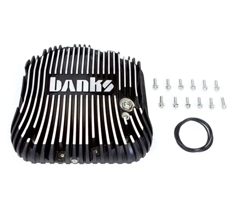 Banks 85-19 Ford F250/ F350 10.25in 12 Bolt Black Milled Differential Cover Kit