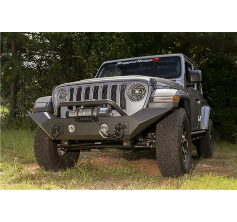 Rugged Ridge Spartan Front Bumper HCE W/Overrider 18-20 Jeep Wrangler JL/JT