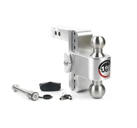 Weigh Safe 180 Hitch 6in Drop Hitch & 2in Shank (10K/12.5K GTWR) w/WS05 - Aluminum