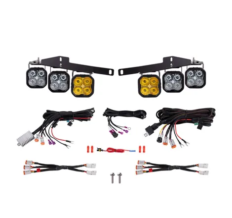 Diode Dynamics 17-20 Ford Raptor SS3 LED Fog Light Kit - Yellow Pro