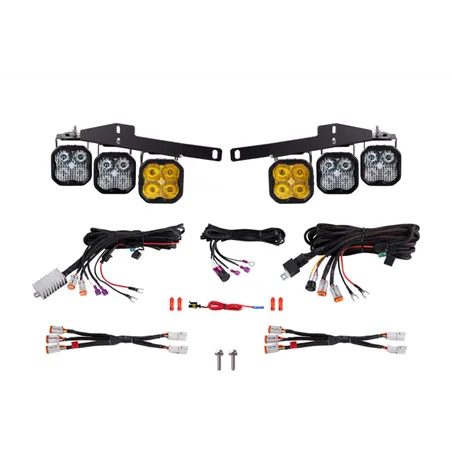 Diode Dynamics 17-20 Ford Raptor SS3 LED Fog Light Kit - Yellow Pro