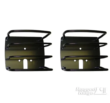 Rugged Ridge 76-06 Jeep CJ / Jeep Wrangler Black Euro Tail Light Guards