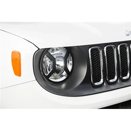 Rugged Ridge 15-18 Jeep Renegade BU Black Headlight Euro Guards Texture