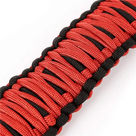 Rugged Ridge Paracord A-Pillar Grab Handle Red 07-18 Jeep Wrangler JK