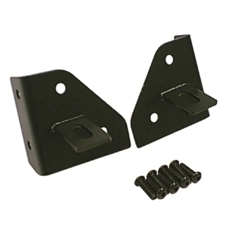 Rugged Ridge 76-95 Jeep CJ/YJ Black Windshield Hinge Light Brackets